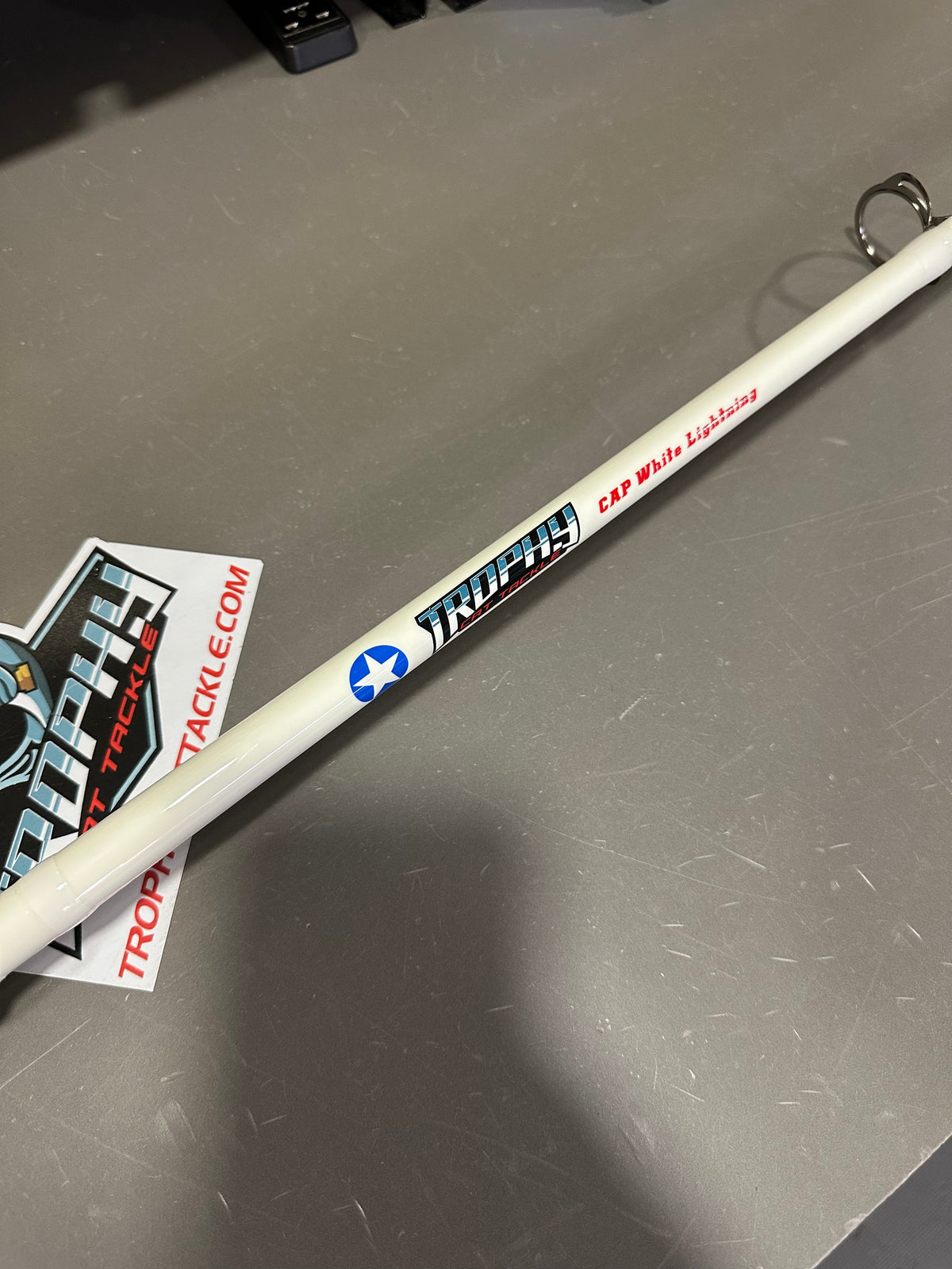 White Lightning 7'6" Spinning Catfish Rod | Trophy Cat Tackle