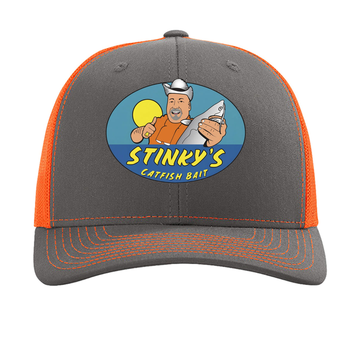 Charcoal/ Neon Orange - 112 - FRONT