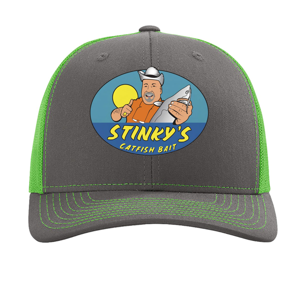 Charcoal/ Neon Green - 112 - FRONT