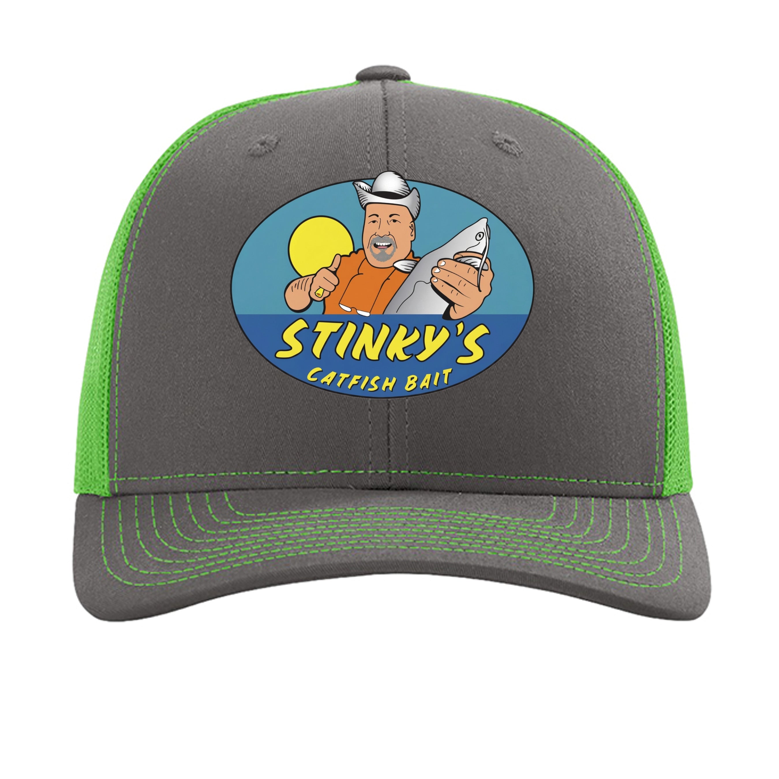 Charcoal/ Neon Green - 112 - FRONT