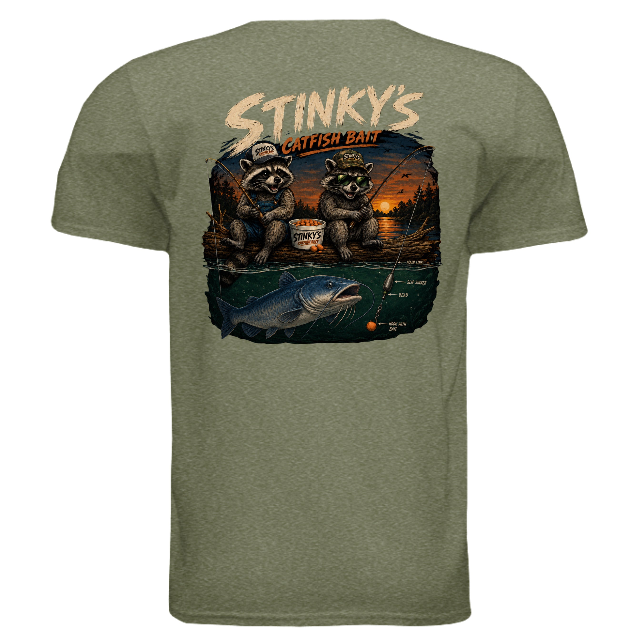 HEATHER MILITARY GREEN - G640 - BACK